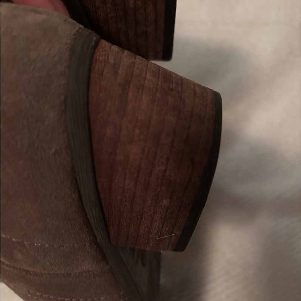 Blondo Taupe Suede Ankle Boots (8) - Picture 15 of 17